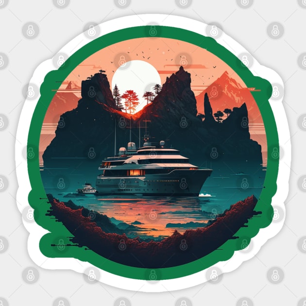 yacht Sticker by Flowerandteenager